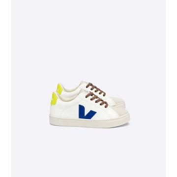 Veja ESPLAR LACES CHROMEFREE Sneakers Kinderen White/Blue | BE 831FDN